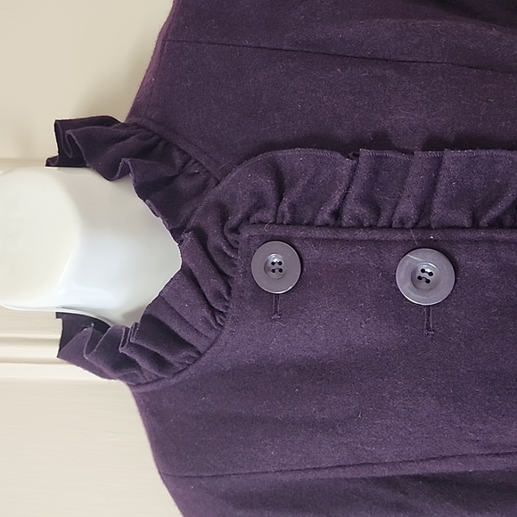 Deep Purple Tulle Coat - Picture 2 of 7